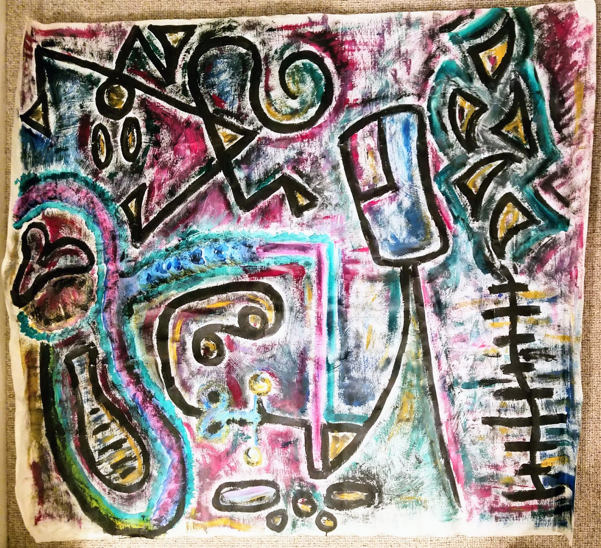 Untitled, acrylic on paper