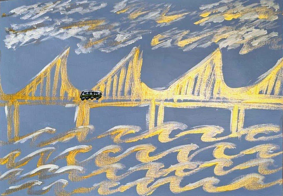 Golden Gate, acrylic on canvas