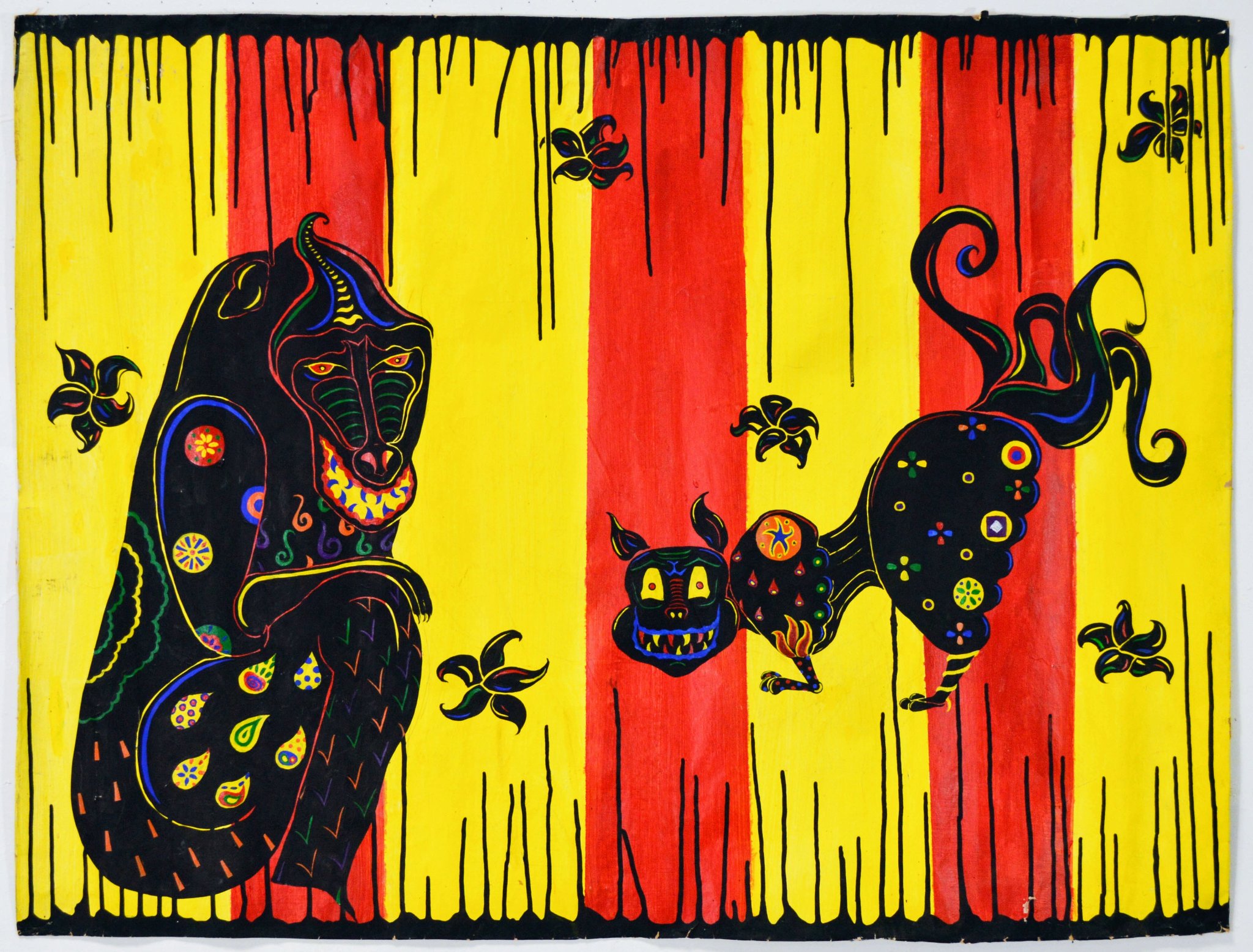 Untitled, acrylic and ink on paper