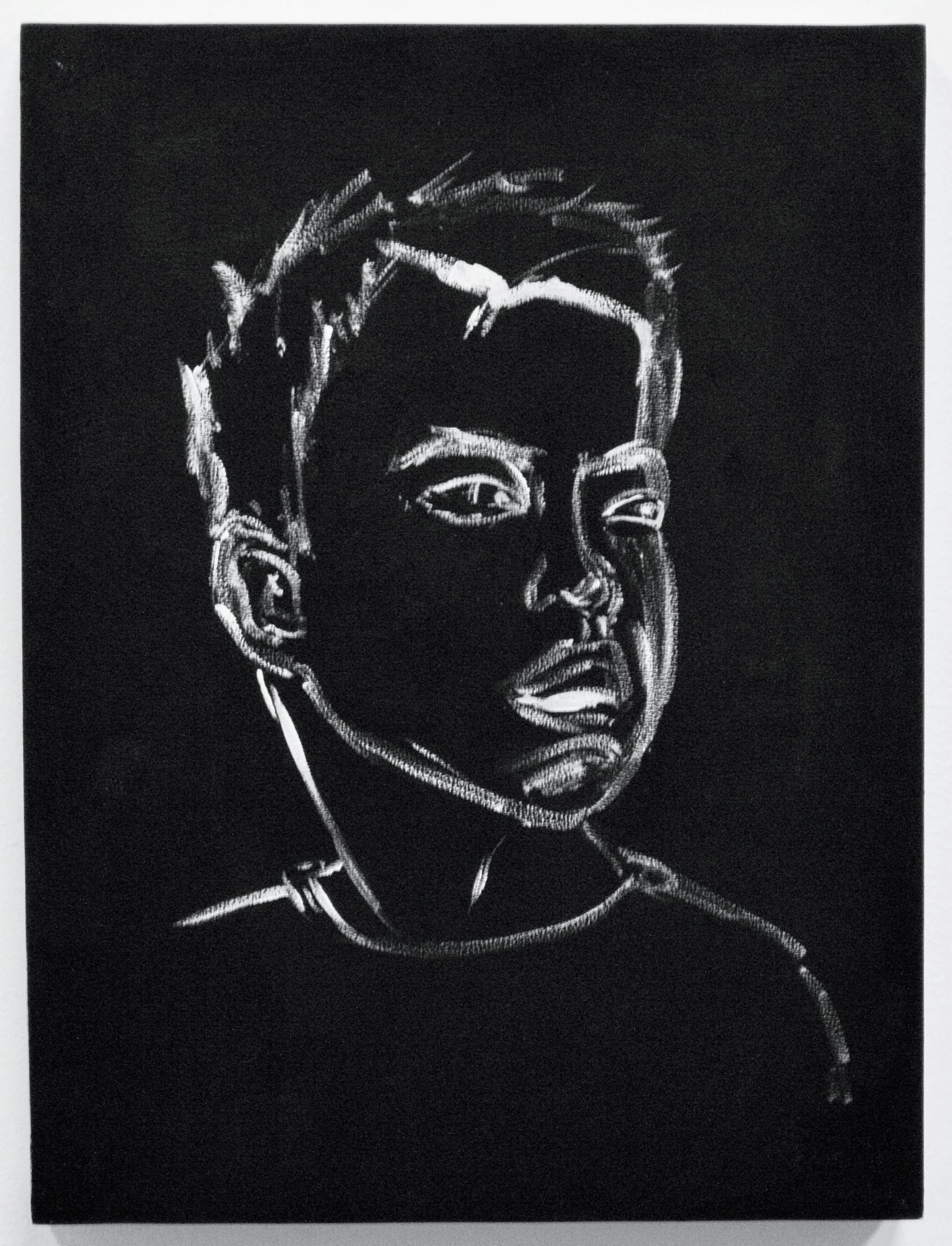 Untitled, gesso on canvas