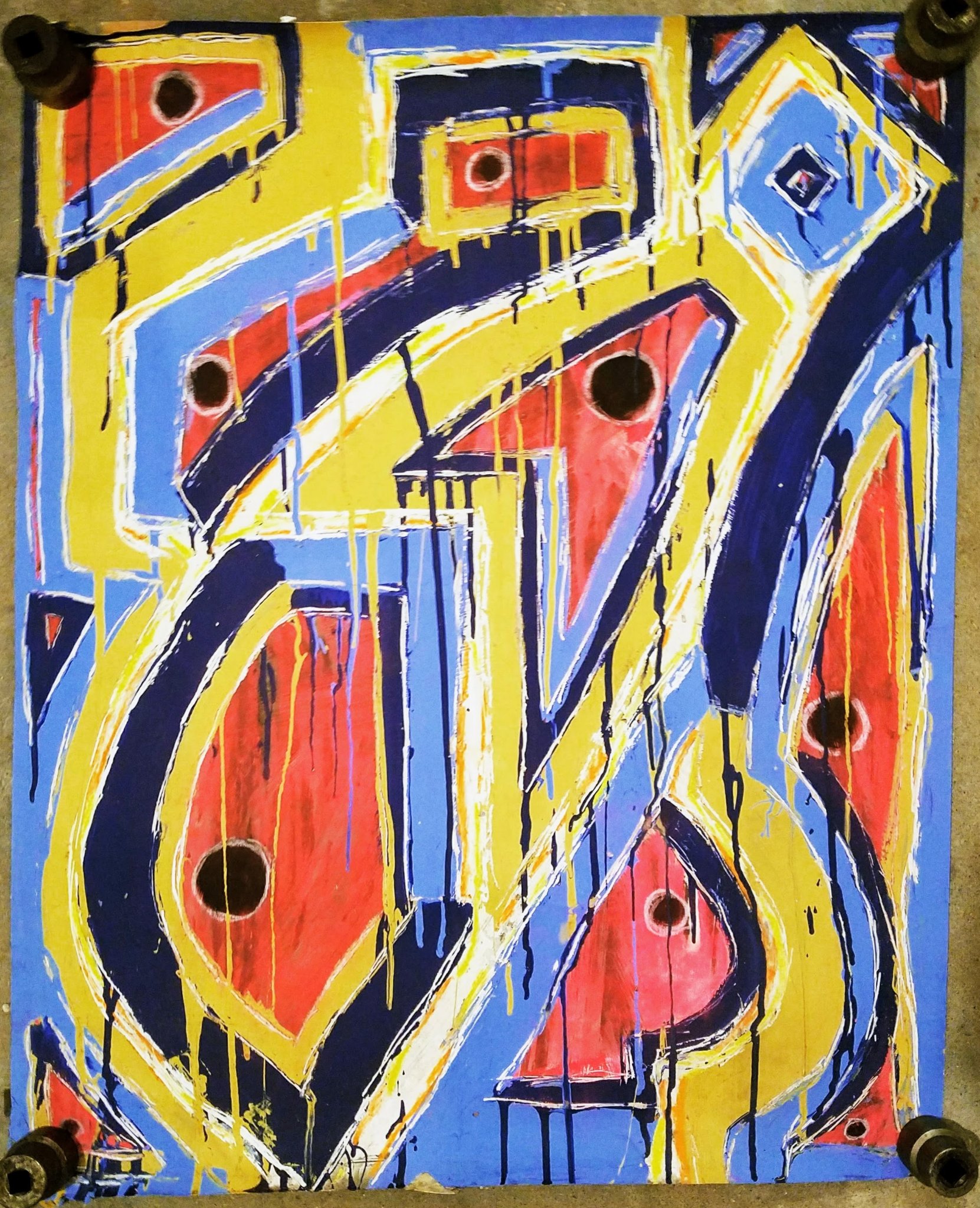 Untitled, acrylic on paper