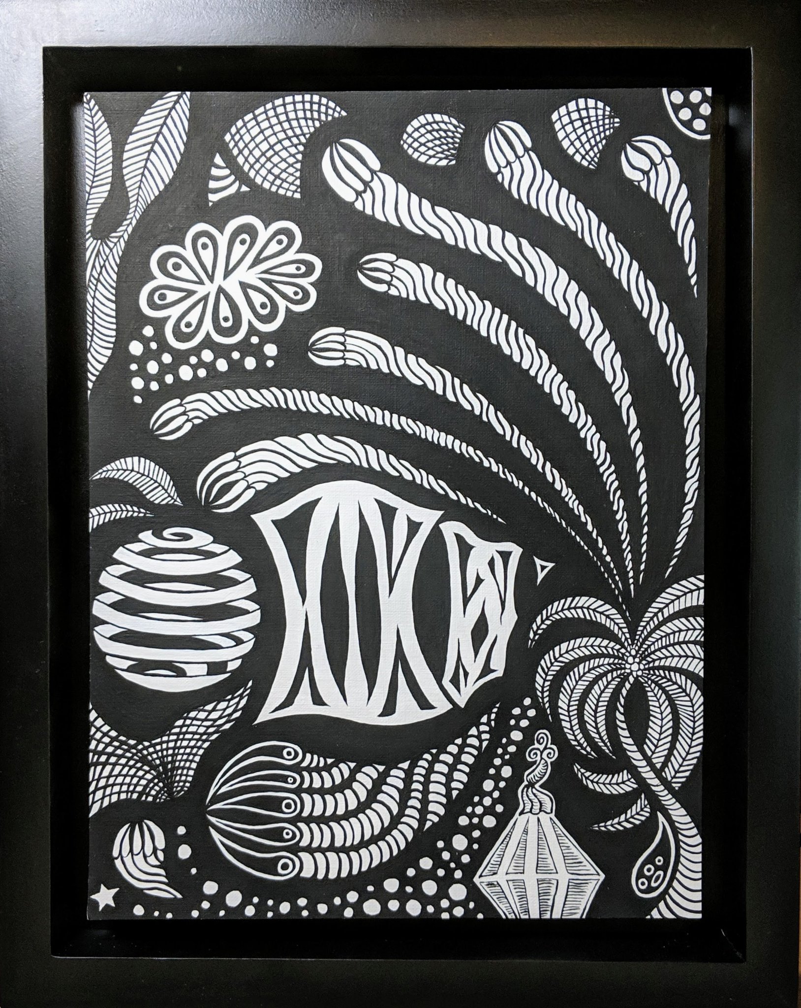Untitled, gesso on canvas